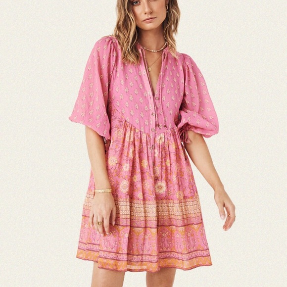 Spell & The Gypsy Utopia Tunic Mini Dress - Picture 2 of 14